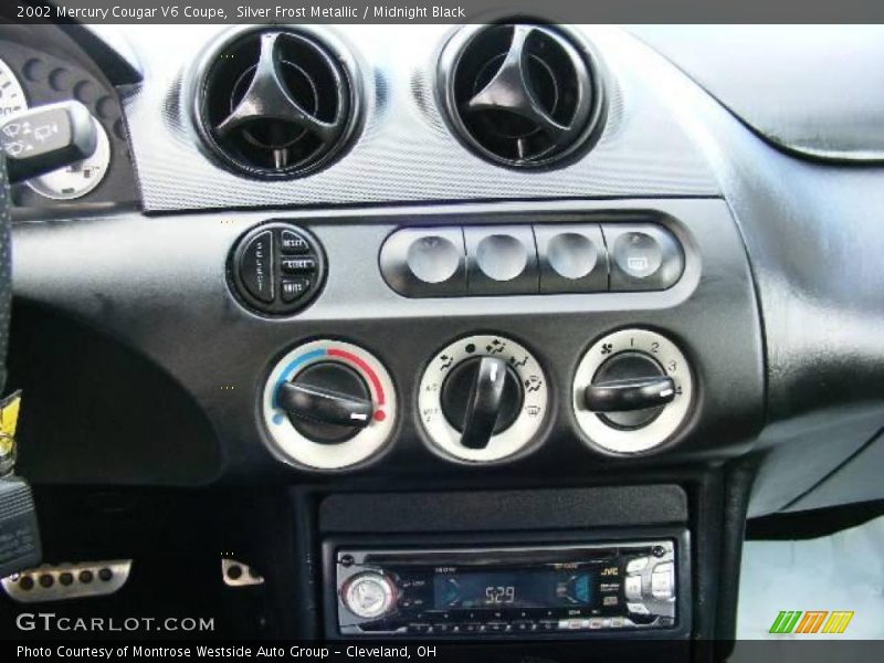 Silver Frost Metallic / Midnight Black 2002 Mercury Cougar V6 Coupe