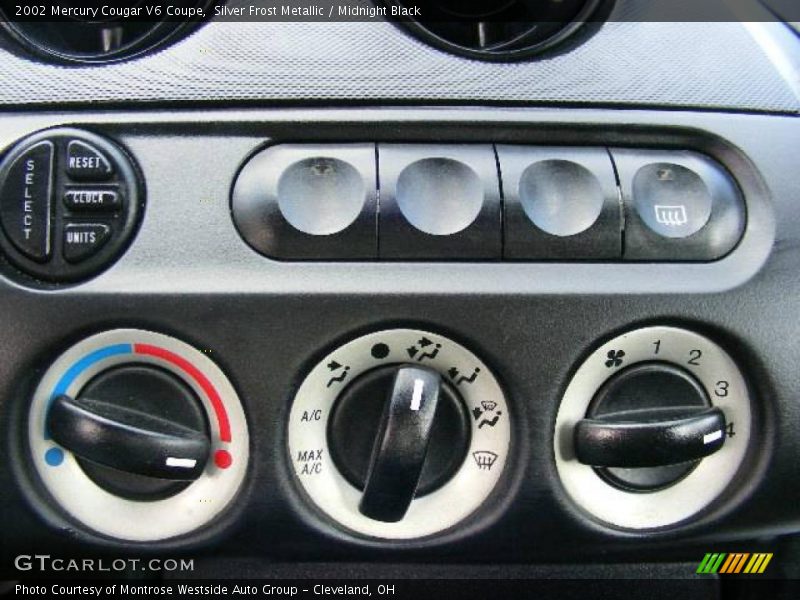 Silver Frost Metallic / Midnight Black 2002 Mercury Cougar V6 Coupe