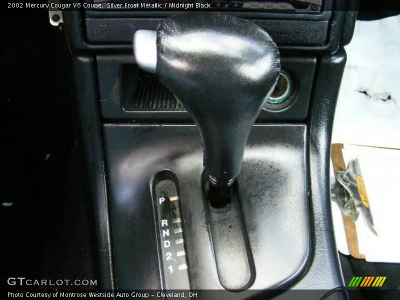 Silver Frost Metallic / Midnight Black 2002 Mercury Cougar V6 Coupe