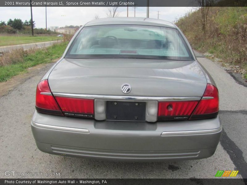 Spruce Green Metallic / Light Graphite 2001 Mercury Grand Marquis LS