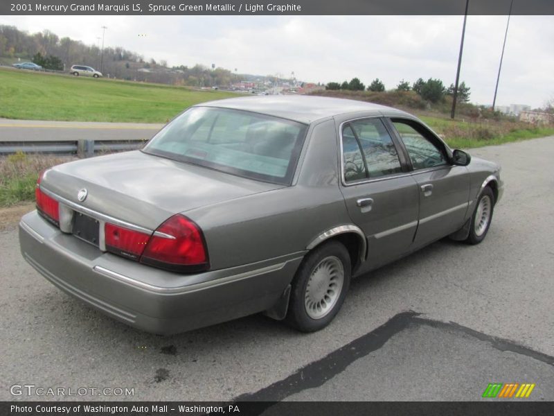 Spruce Green Metallic / Light Graphite 2001 Mercury Grand Marquis LS