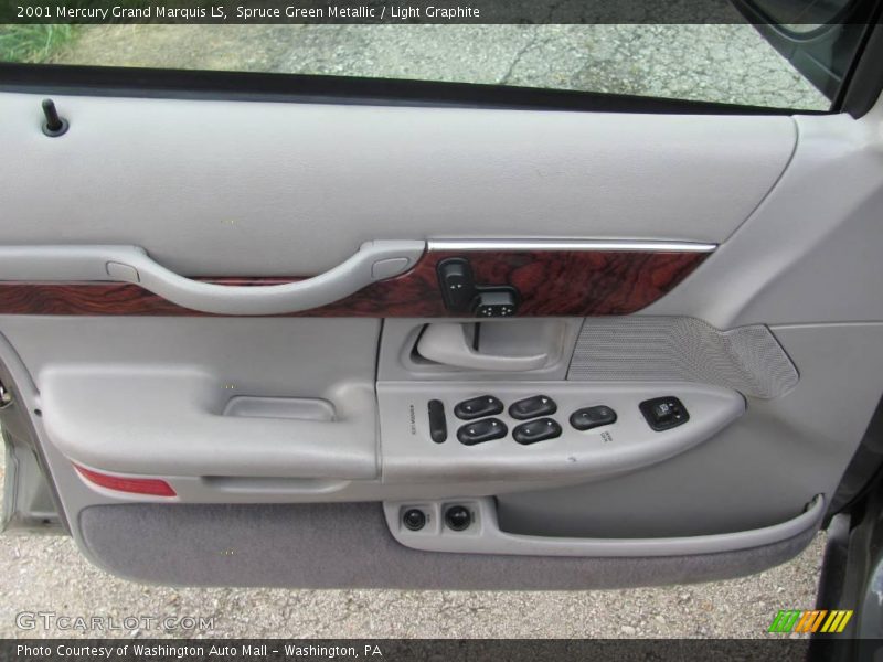 Spruce Green Metallic / Light Graphite 2001 Mercury Grand Marquis LS
