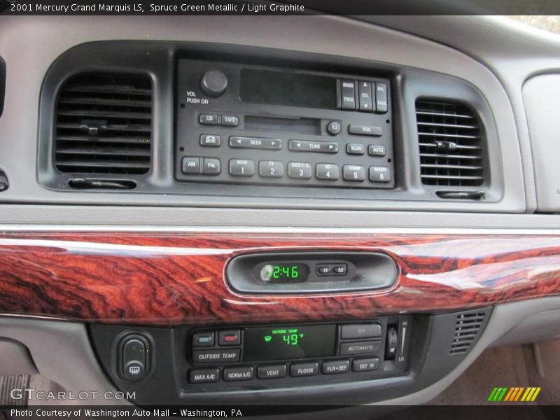 Spruce Green Metallic / Light Graphite 2001 Mercury Grand Marquis LS