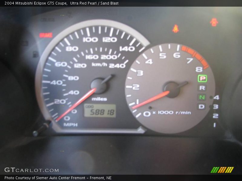 Ultra Red Pearl / Sand Blast 2004 Mitsubishi Eclipse GTS Coupe