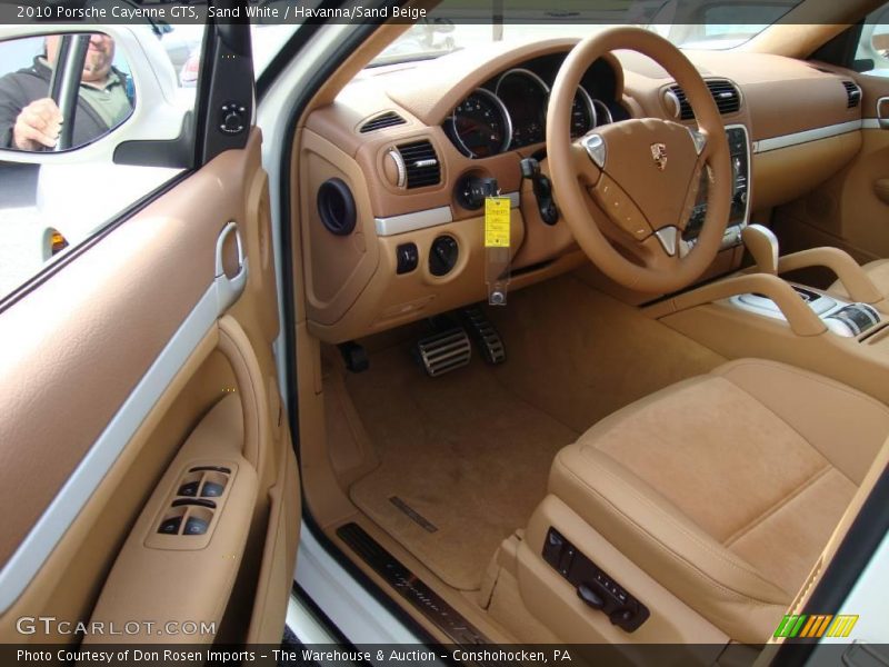 Sand White / Havanna/Sand Beige 2010 Porsche Cayenne GTS