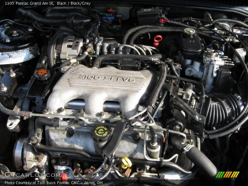 Black / Black/Grey 1995 Pontiac Grand Am SE