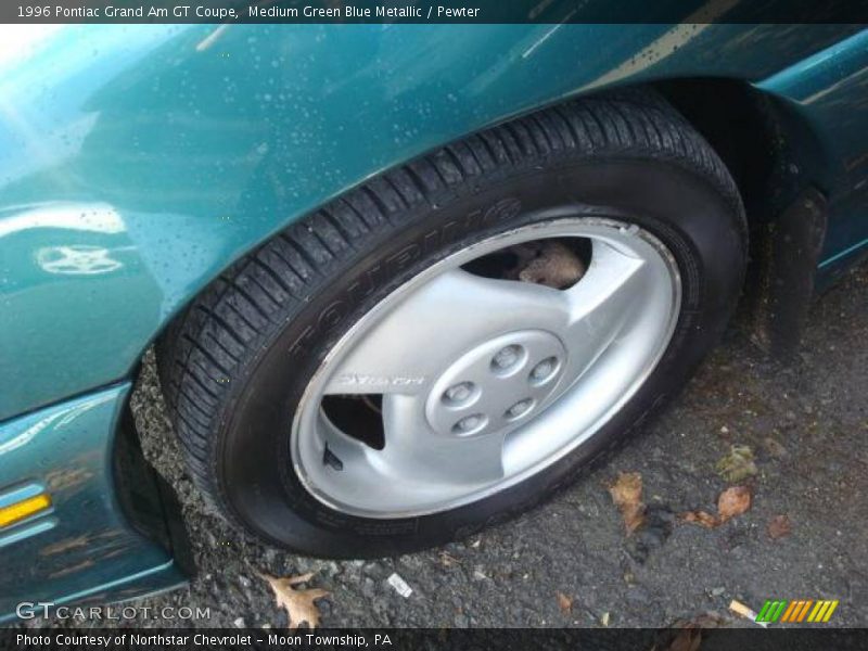 Medium Green Blue Metallic / Pewter 1996 Pontiac Grand Am GT Coupe