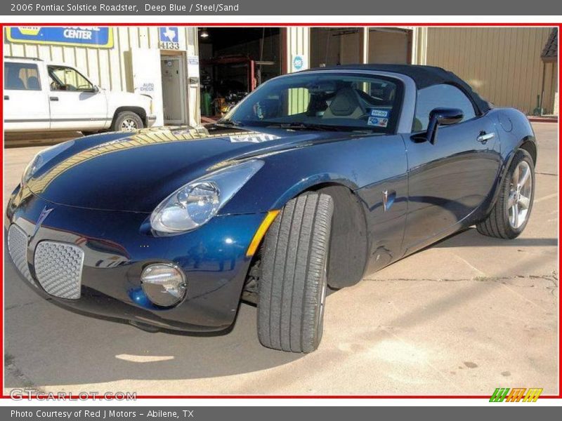 Deep Blue / Steel/Sand 2006 Pontiac Solstice Roadster