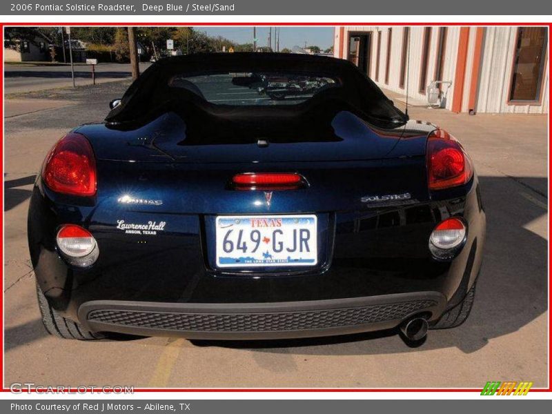 Deep Blue / Steel/Sand 2006 Pontiac Solstice Roadster