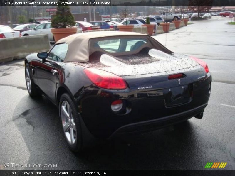 Mysterious Black / Steel/Sand 2007 Pontiac Solstice Roadster