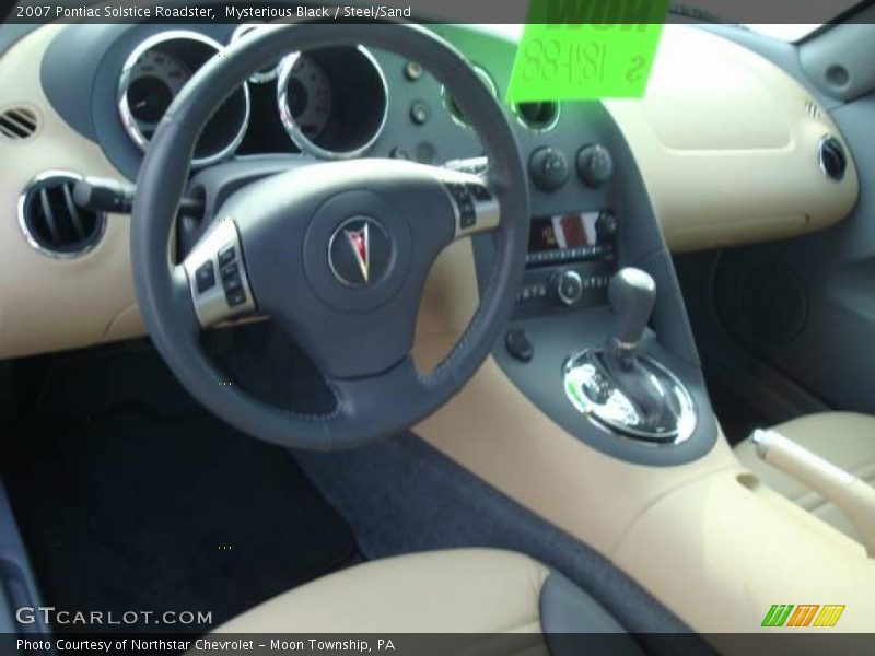 Mysterious Black / Steel/Sand 2007 Pontiac Solstice Roadster