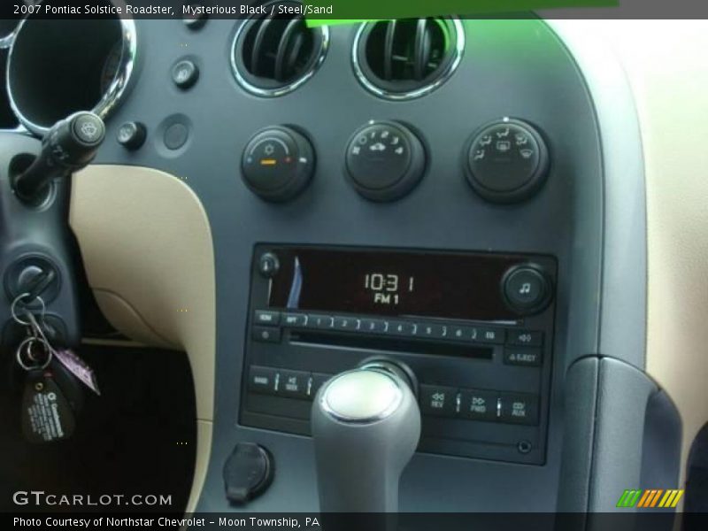 Mysterious Black / Steel/Sand 2007 Pontiac Solstice Roadster