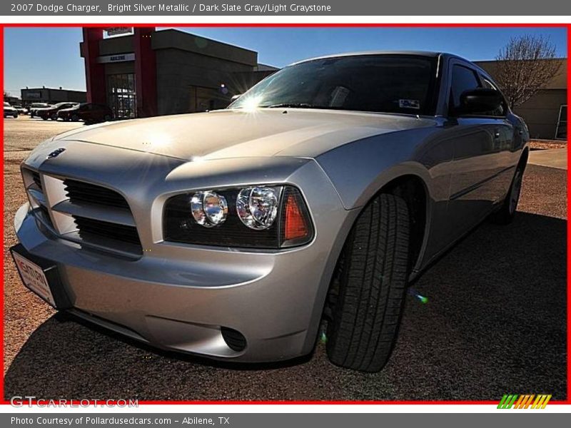 Bright Silver Metallic / Dark Slate Gray/Light Graystone 2007 Dodge Charger