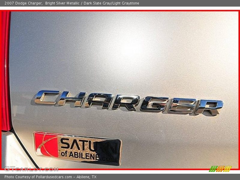 Bright Silver Metallic / Dark Slate Gray/Light Graystone 2007 Dodge Charger