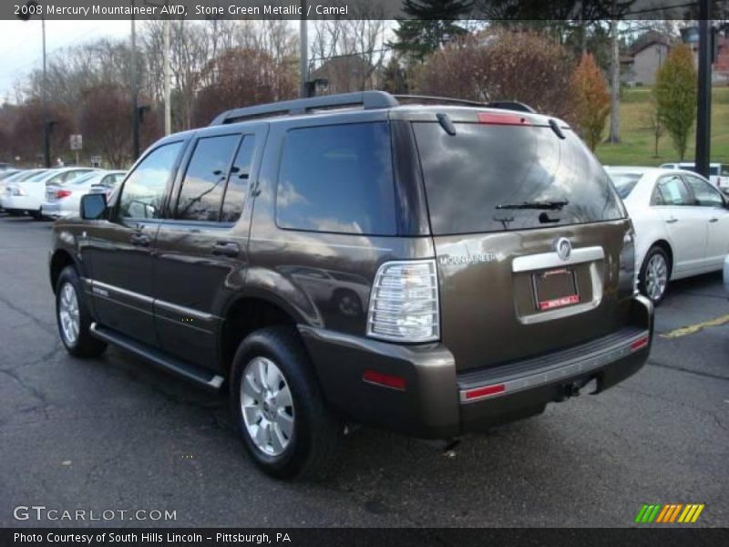 Stone Green Metallic / Camel 2008 Mercury Mountaineer AWD
