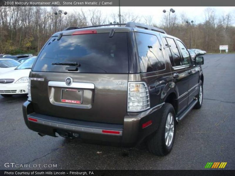 Stone Green Metallic / Camel 2008 Mercury Mountaineer AWD