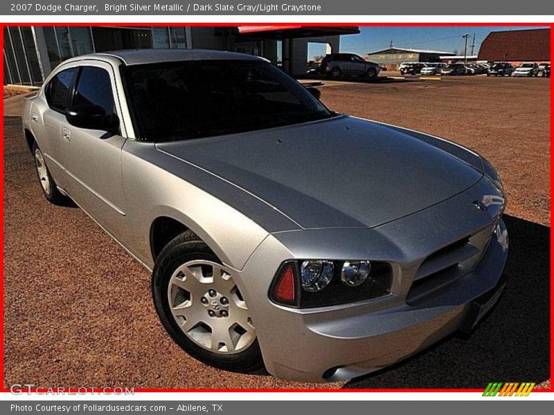 Bright Silver Metallic / Dark Slate Gray/Light Graystone 2007 Dodge Charger