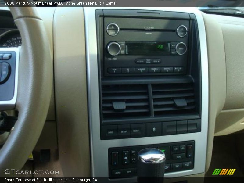 Stone Green Metallic / Camel 2008 Mercury Mountaineer AWD