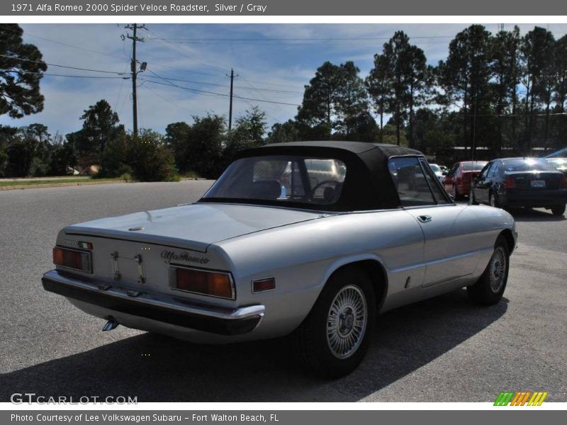 Silver / Gray 1971 Alfa Romeo 2000 Spider Veloce Roadster