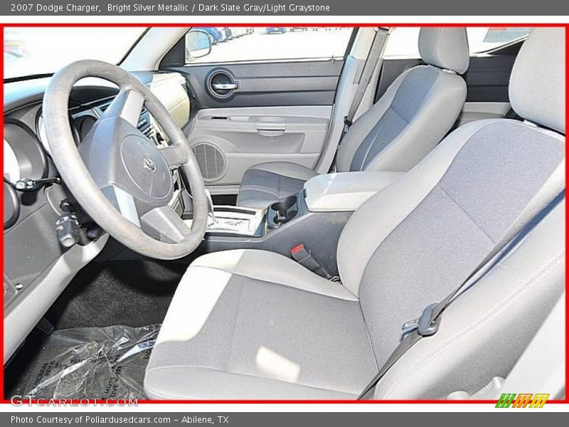 Bright Silver Metallic / Dark Slate Gray/Light Graystone 2007 Dodge Charger