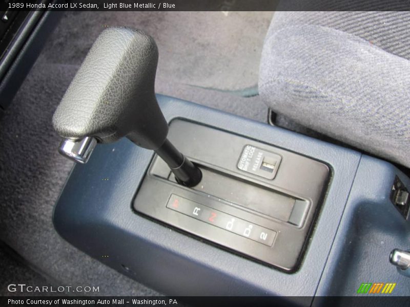 Light Blue Metallic / Blue 1989 Honda Accord LX Sedan
