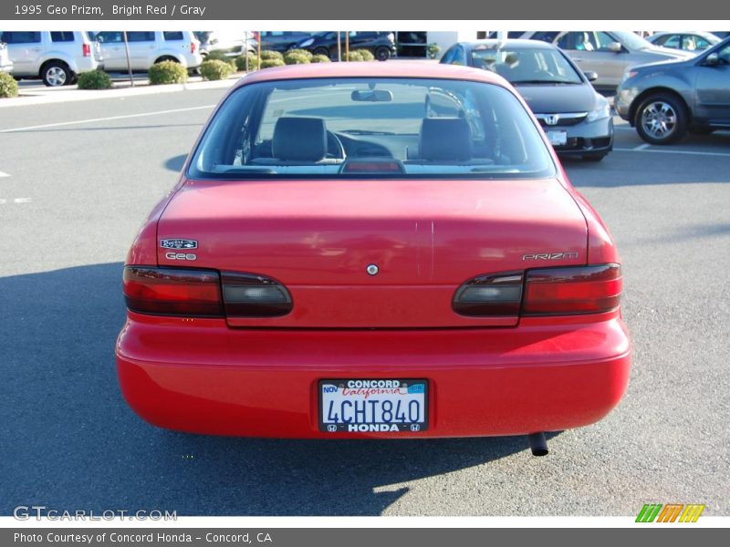 Bright Red / Gray 1995 Geo Prizm