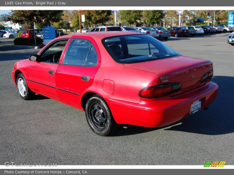 Bright Red / Gray 1995 Geo Prizm