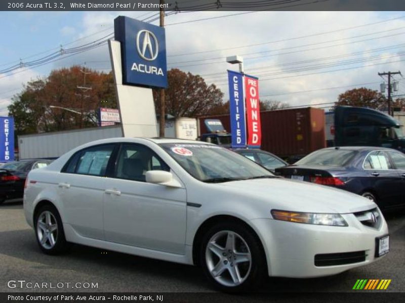 White Diamond Pearl / Parchment 2006 Acura TL 3.2