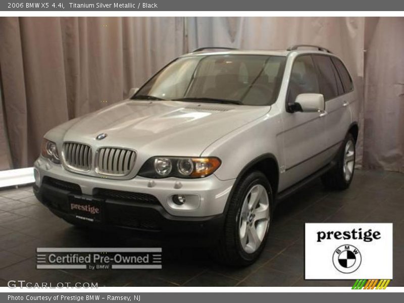 Titanium Silver Metallic / Black 2006 BMW X5 4.4i