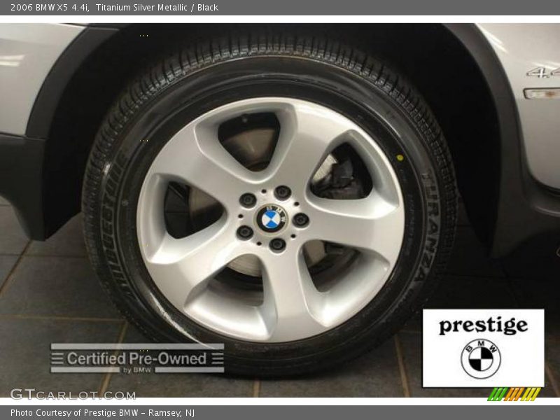 Titanium Silver Metallic / Black 2006 BMW X5 4.4i