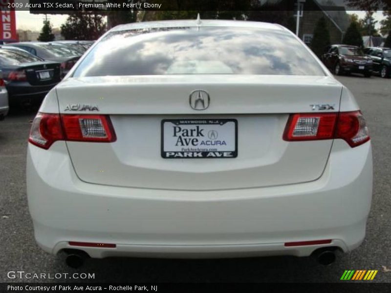 Premium White Pearl / Ebony 2009 Acura TSX Sedan