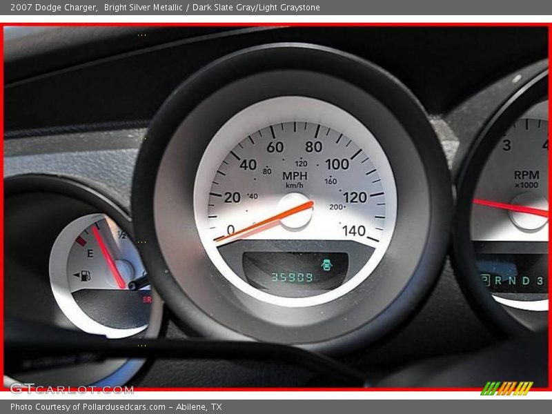 Bright Silver Metallic / Dark Slate Gray/Light Graystone 2007 Dodge Charger
