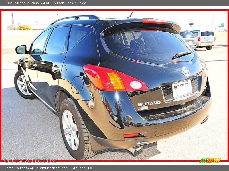 Super Black / Beige 2009 Nissan Murano S AWD