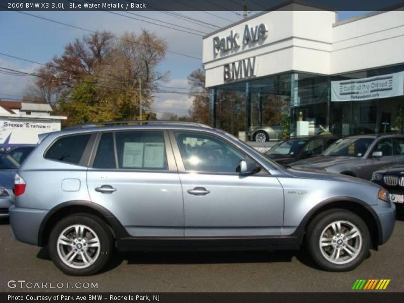 Blue Water Metallic / Black 2006 BMW X3 3.0i