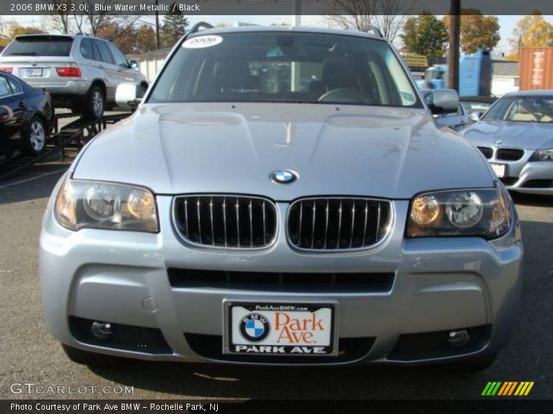 Blue Water Metallic / Black 2006 BMW X3 3.0i