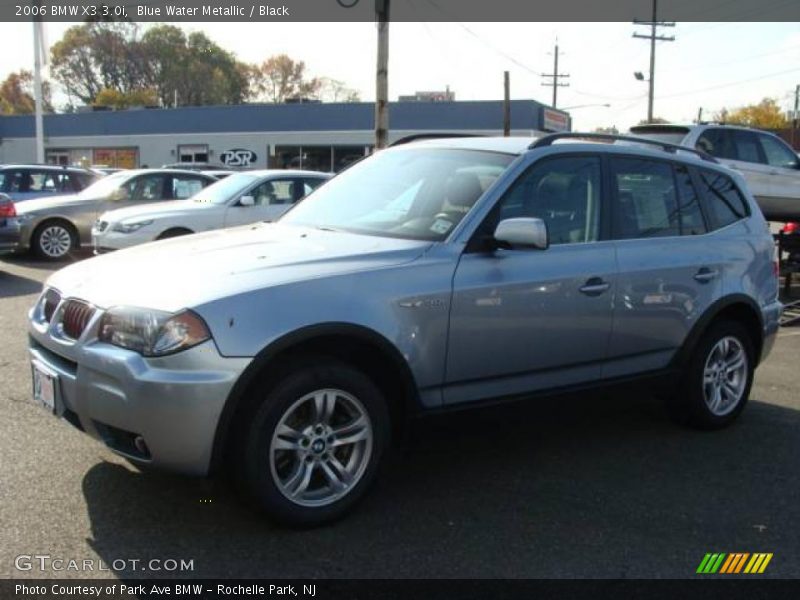 Blue Water Metallic / Black 2006 BMW X3 3.0i