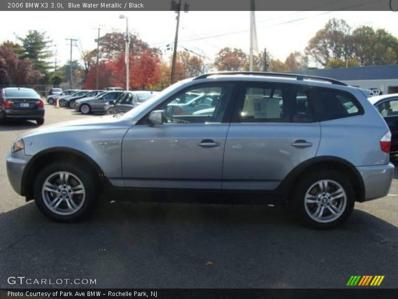 Blue Water Metallic / Black 2006 BMW X3 3.0i