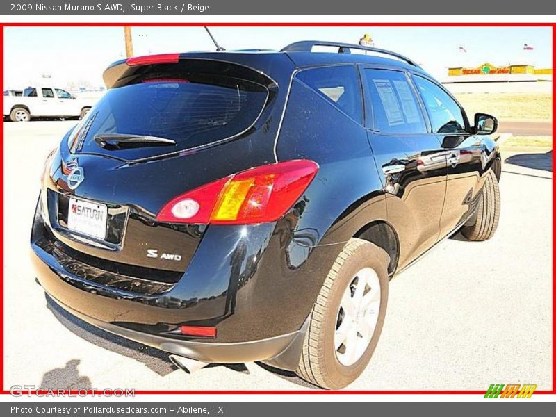Super Black / Beige 2009 Nissan Murano S AWD