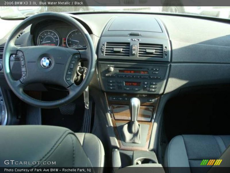 Blue Water Metallic / Black 2006 BMW X3 3.0i