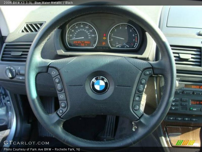 Blue Water Metallic / Black 2006 BMW X3 3.0i