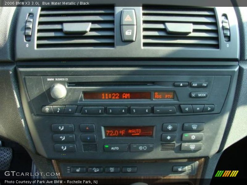 Blue Water Metallic / Black 2006 BMW X3 3.0i