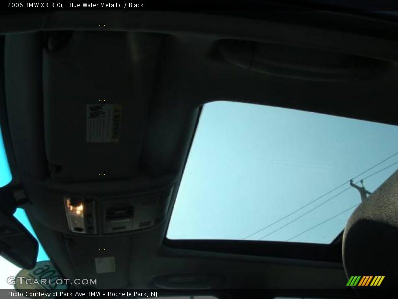 Blue Water Metallic / Black 2006 BMW X3 3.0i