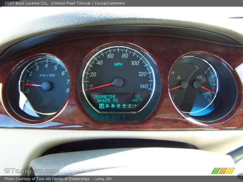 Crimson Pearl Tintcoat / Cocoa/Cashmere 2007 Buick Lucerne CXL