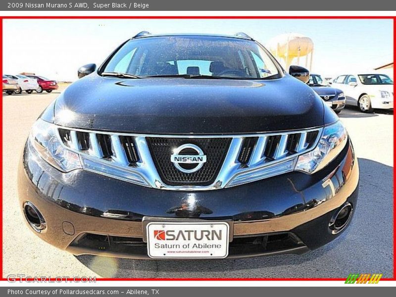 Super Black / Beige 2009 Nissan Murano S AWD