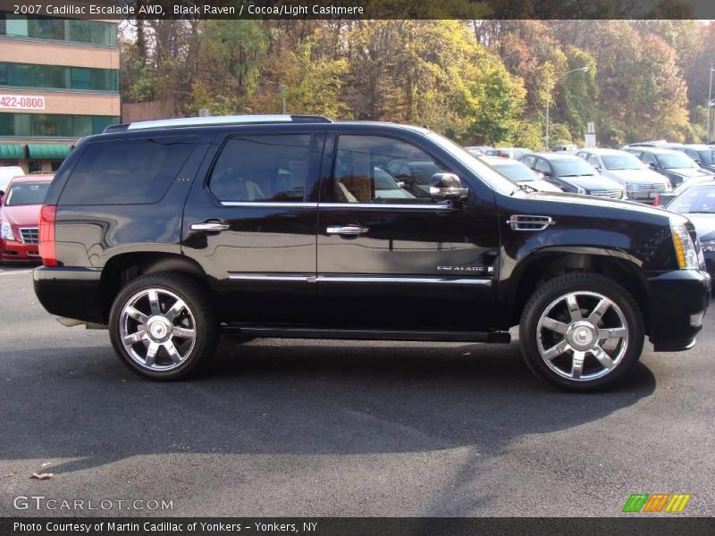 Black Raven / Cocoa/Light Cashmere 2007 Cadillac Escalade AWD