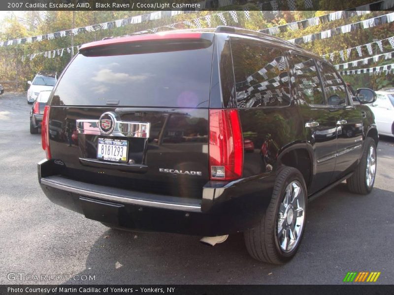 Black Raven / Cocoa/Light Cashmere 2007 Cadillac Escalade AWD