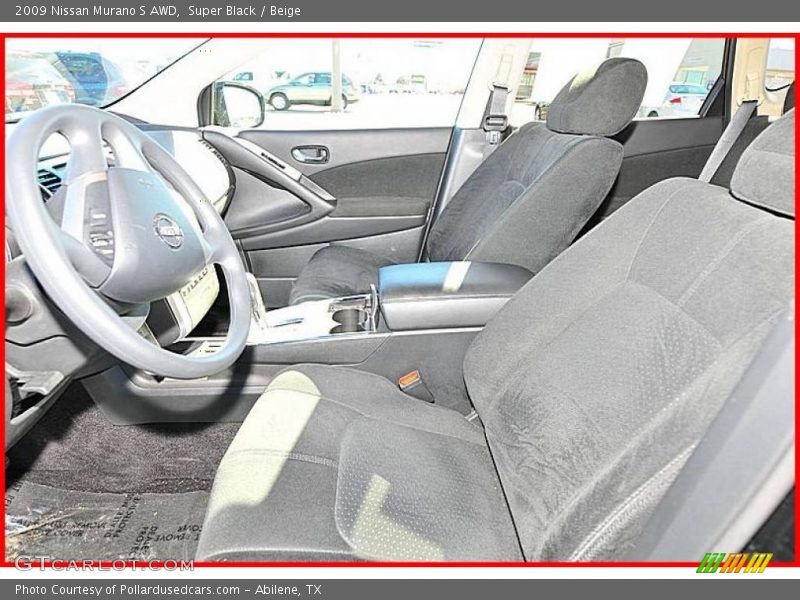 Super Black / Beige 2009 Nissan Murano S AWD