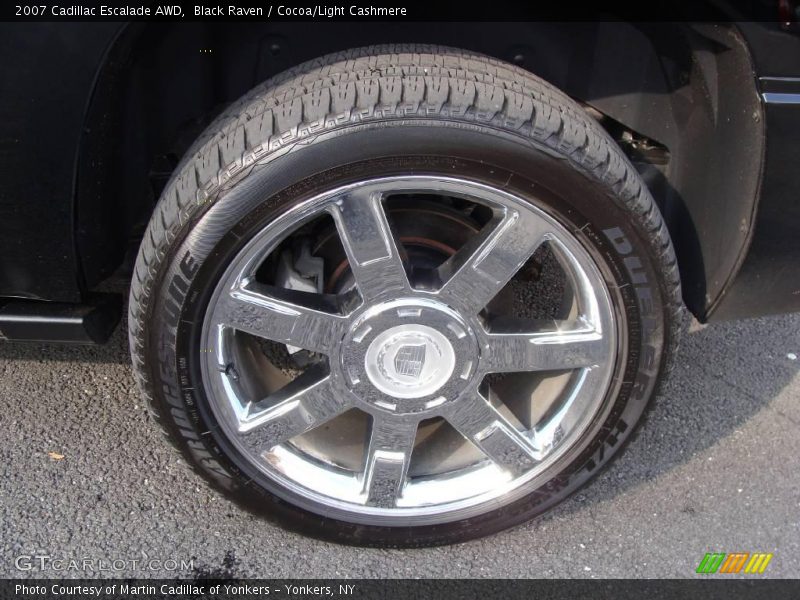 Black Raven / Cocoa/Light Cashmere 2007 Cadillac Escalade AWD