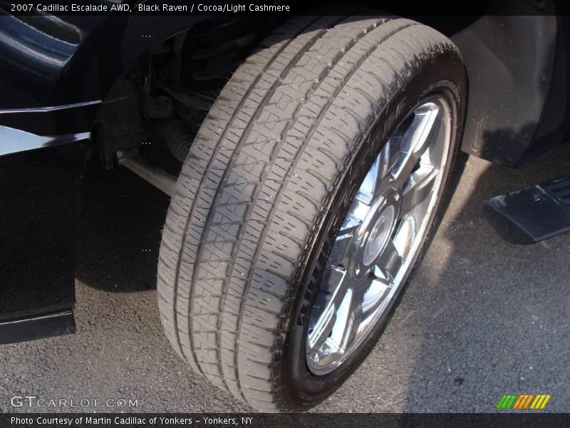 Black Raven / Cocoa/Light Cashmere 2007 Cadillac Escalade AWD