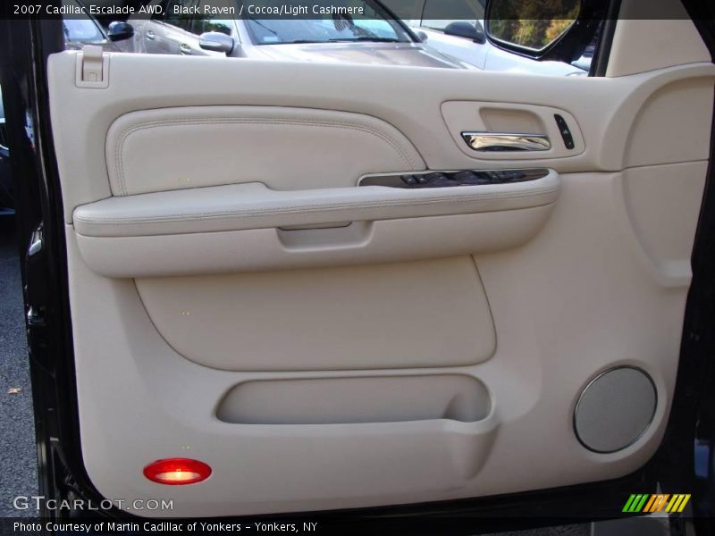 Black Raven / Cocoa/Light Cashmere 2007 Cadillac Escalade AWD